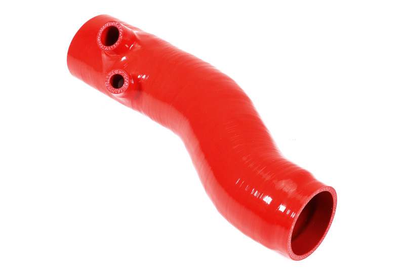 Subaru OBXT Turbo Inlet Hose - Perrin Performance - w/Turbo Adapter Flange (Long) - Red - `20-`25